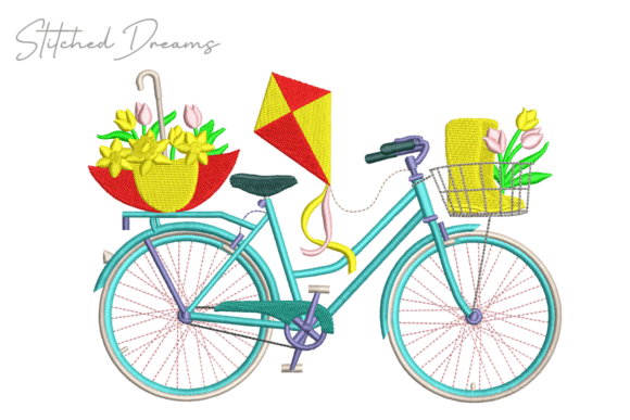 Bike Carrying Flowers Embroidery Review