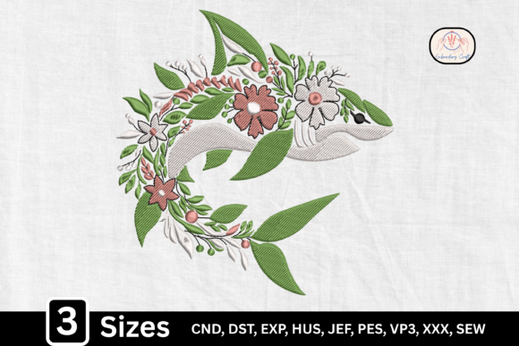Botanical Floral Shark: Holiday Embroidery Review