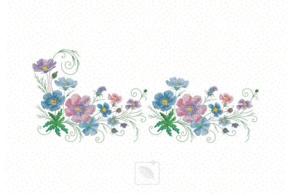 Cosmos Flower Border: Seasonal Embroidery Review