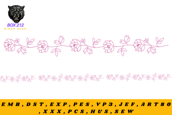 Embroidery Borders of Motifs and Flowers Review