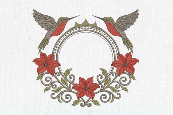Floral Hummingbird Monogram Frame: A Designer’s Craft Fair Review