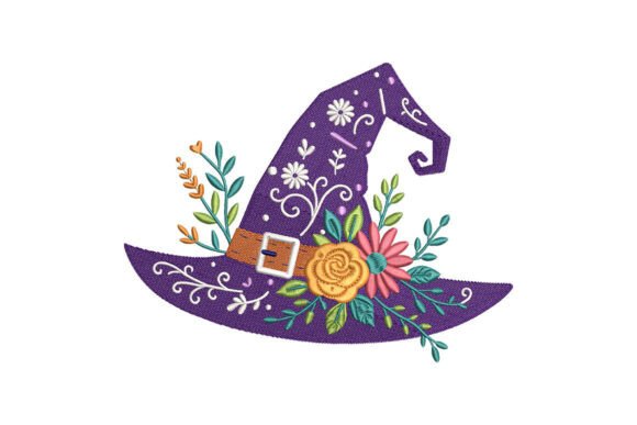 Floral Witch Hat Embroidery File: Designer’s Craft Fair Review