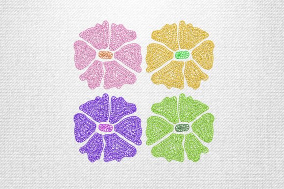 Four Colorful Flowers Embroidery: Designer Review for Craft Fair Success