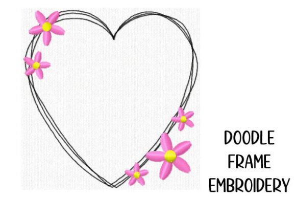 Heart Doodle Frame with Flowers: Craft Fair Review