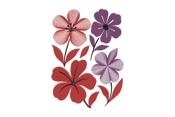 Red Purple Flowers Embroidery Design: A Designer’s Business Merch Review