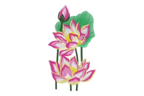 Sacred Lotus Garden: A Serene Embroidery Review